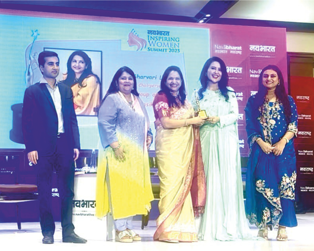 Navabharat Inspirational Women Summit 2025 Mrs. Sharvari Luth, Vice Chairman Conferred with the ‘Most Inspirational Woman Award’ (Mumbai)